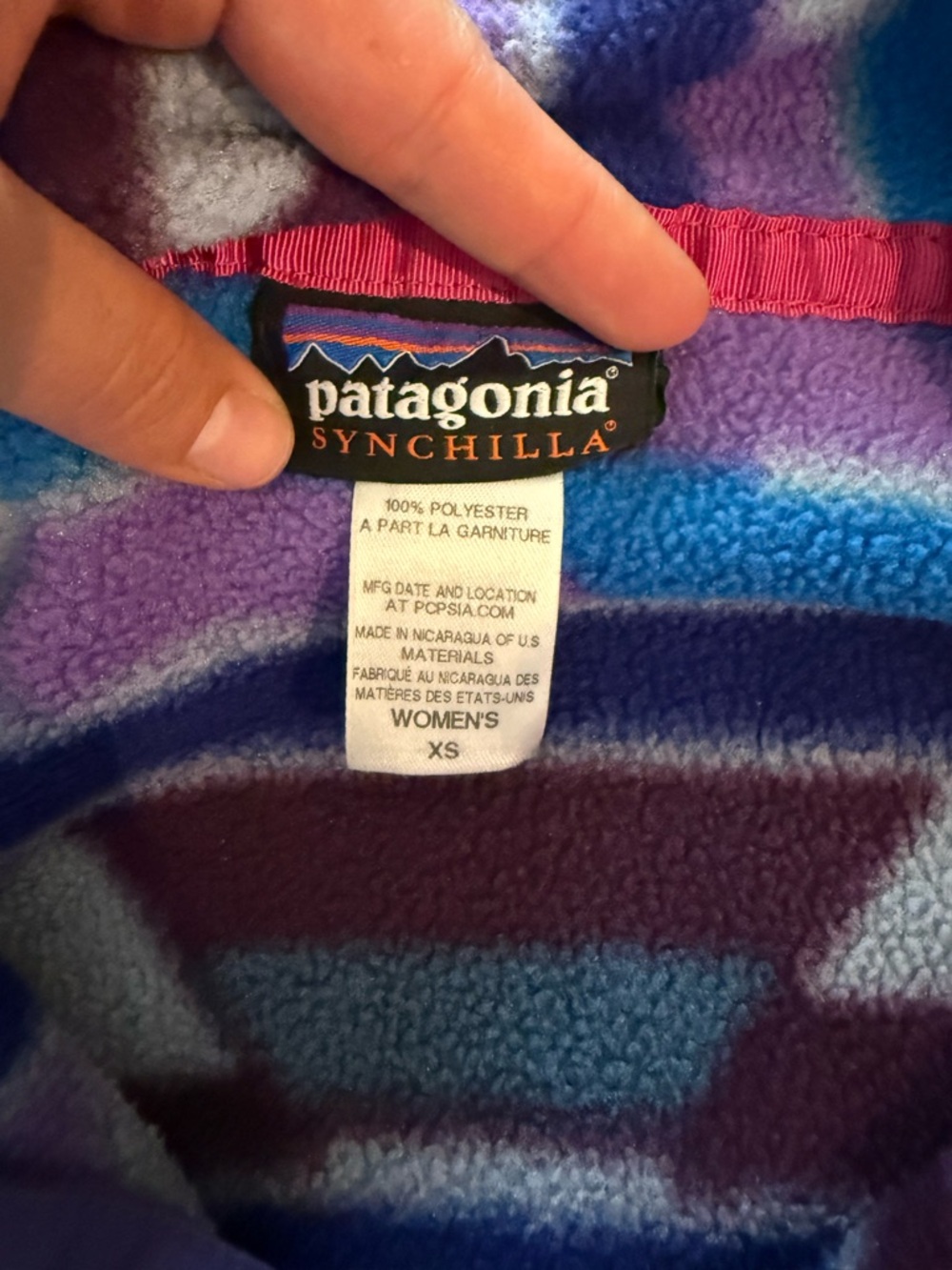 Patagonia Synchilla Fleece Pullover - Purple, Blue, Teal - Picture 3 of 4